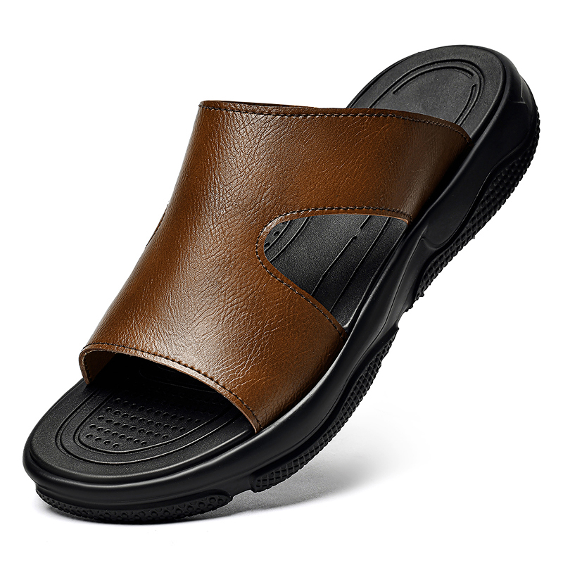 Men'S Shoes Hush Puppies - Leren herenslippers Antislip dikke zool Casual