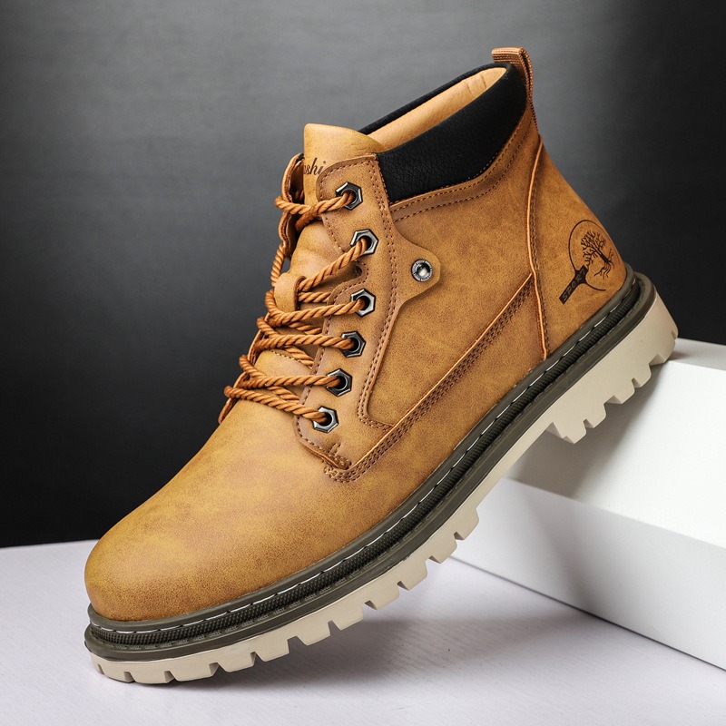Men'S Shoes Low Top - Herenlaarzen Hoge vrijetijdsschoenen Herfst Winter Retro