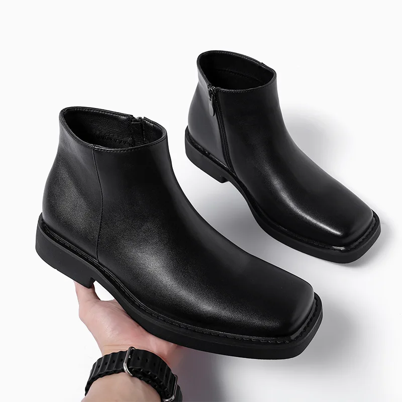 Men'S Shoes Hush Puppies - Zwart Nieuwe Mode Mannen Casual Lederen