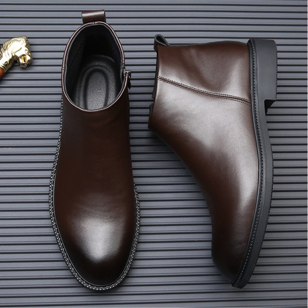 Men Shoes Size 46 - Chelsea-laarzen voor heren Herfst Winter Leren