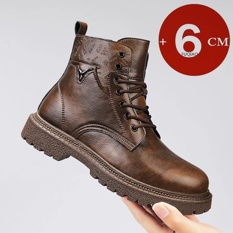 Men'S Shoes Increase Height - 6 cm onzichtbare hoogte toenemende herenlaarzen