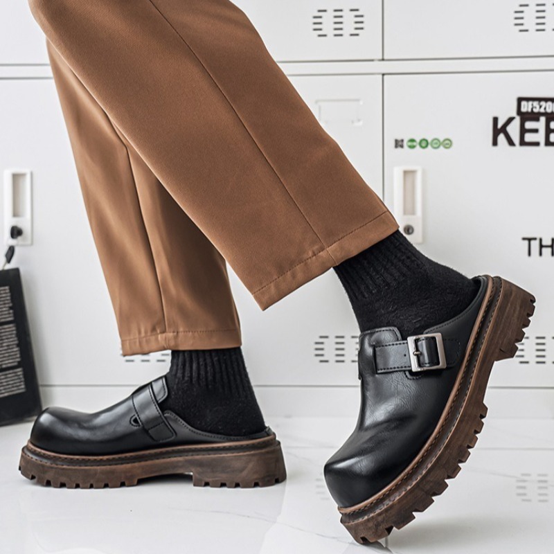 Men'S Shoes Hush Puppies - Heren Tas Hoofd Platform Slippers Trend