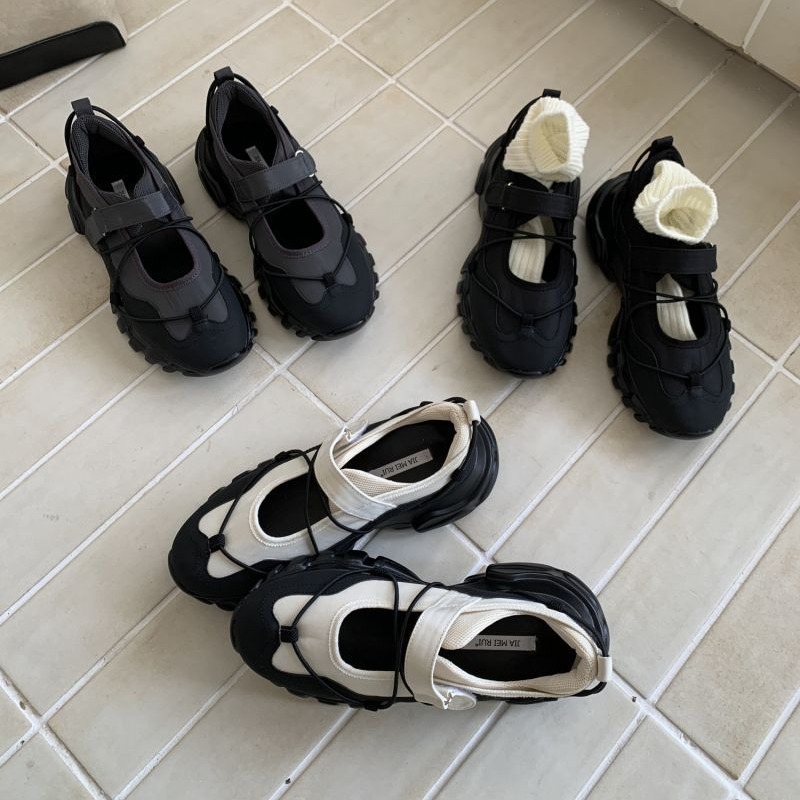 Men Shoes Velcro - Sportieve Mary Jane-schoenen met chunky platform