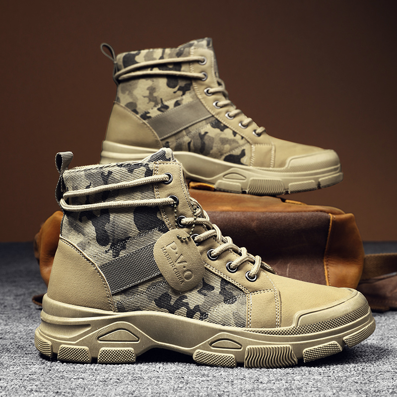 Men'S Shoes Low Top - Hoge laarzen voor heren Herfst Camouflage