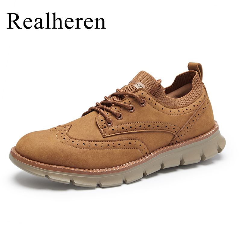 Men'S Shoes Clearance Sale - Lente herfst heren brogues lederen casual
