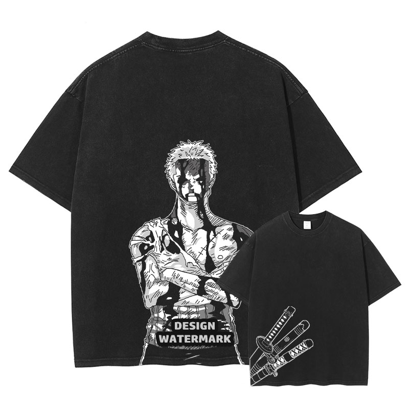 Men'S Shoes Xl - Roronoa Zoro T-shirts Anime O-Een P-stuk