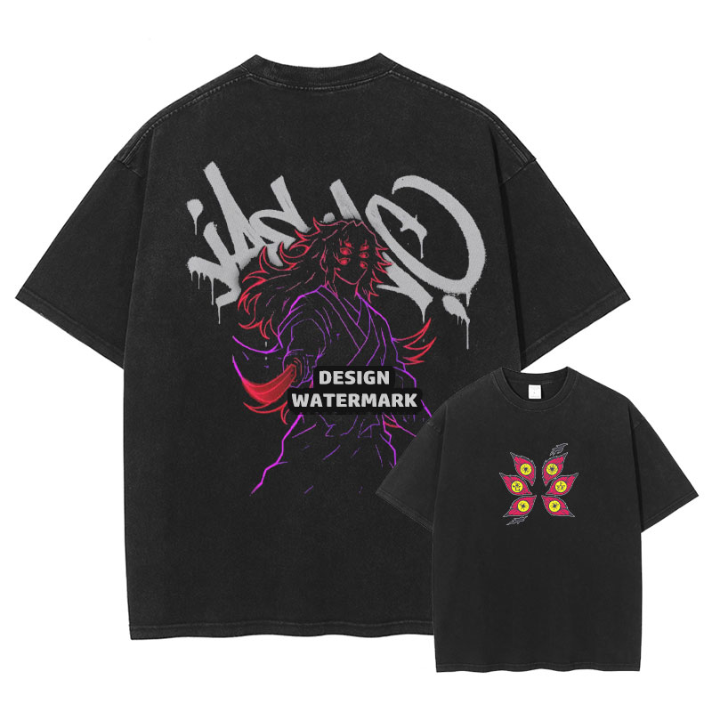 Men'S Shoes Xl - Anime Kokushibo T-shirt D-Demon Slayer Vintage
