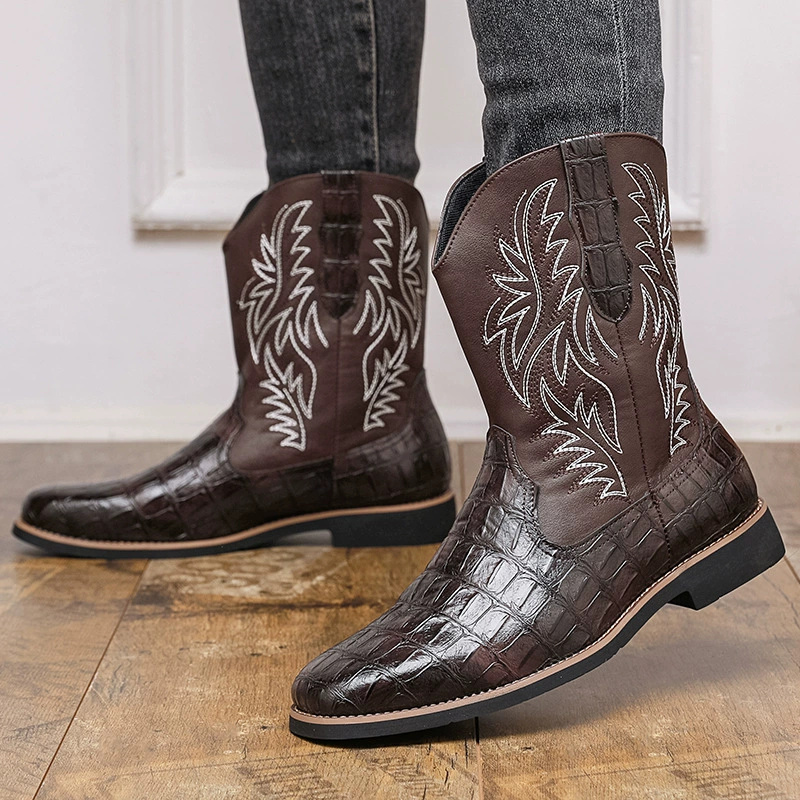 Men'S Shoes Crocs - Herenschoenen met krokodillenprint, western cowboy boots,
