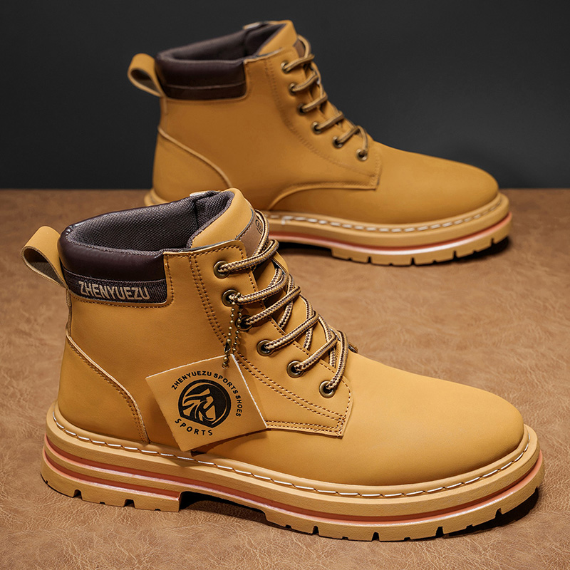Men'S Shoes Increase Height - Herfst- en winter retro korte laarzen