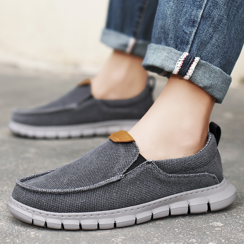 Men Shoes Loafers - Zomer Ademende Sneakers Heren Canvas Schoenen