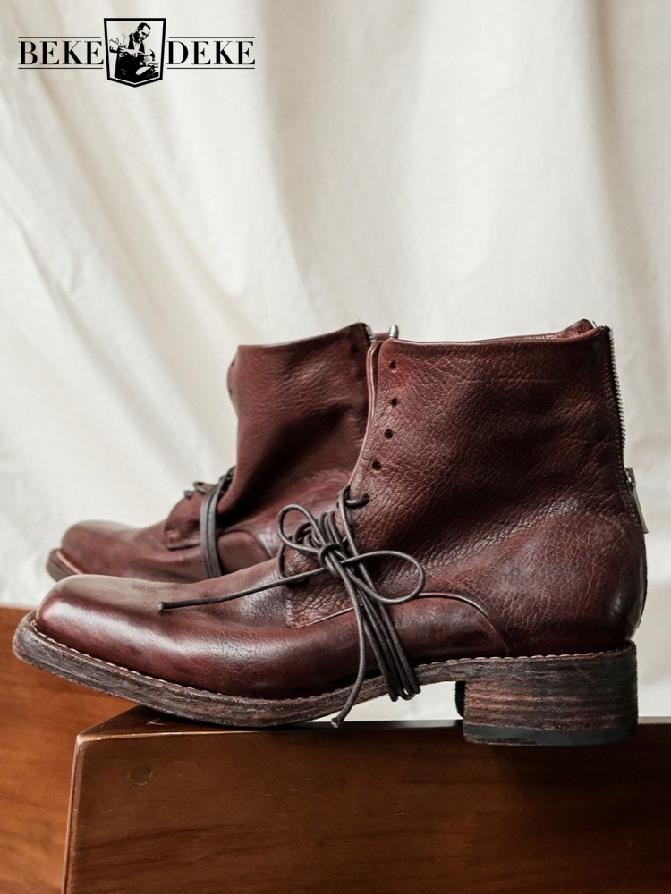 Retro mode herenlaarzen met ri - Men'S Shoes Increase Height recensie en prijs