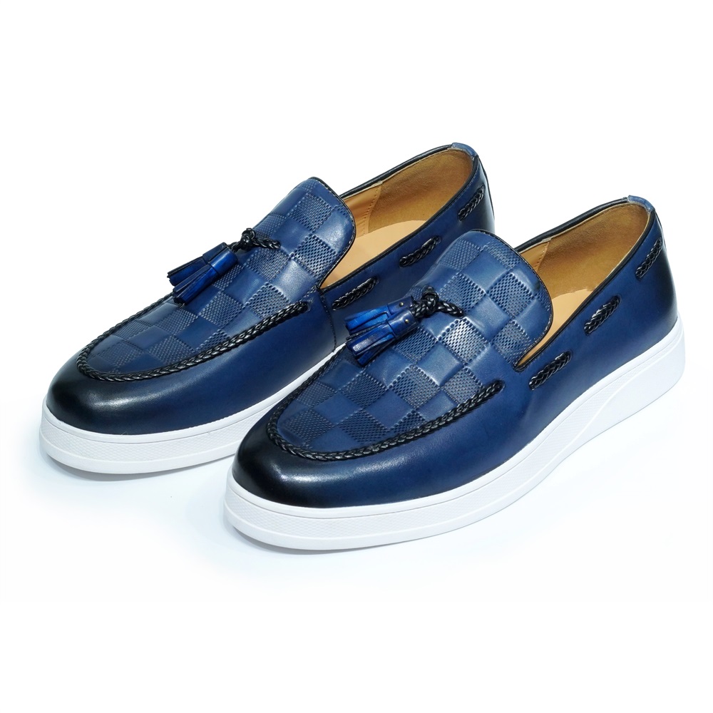 Luxe Heren Kwastjes Loafer Sch - Men'S Shoes Navy Blue recensie en prijs