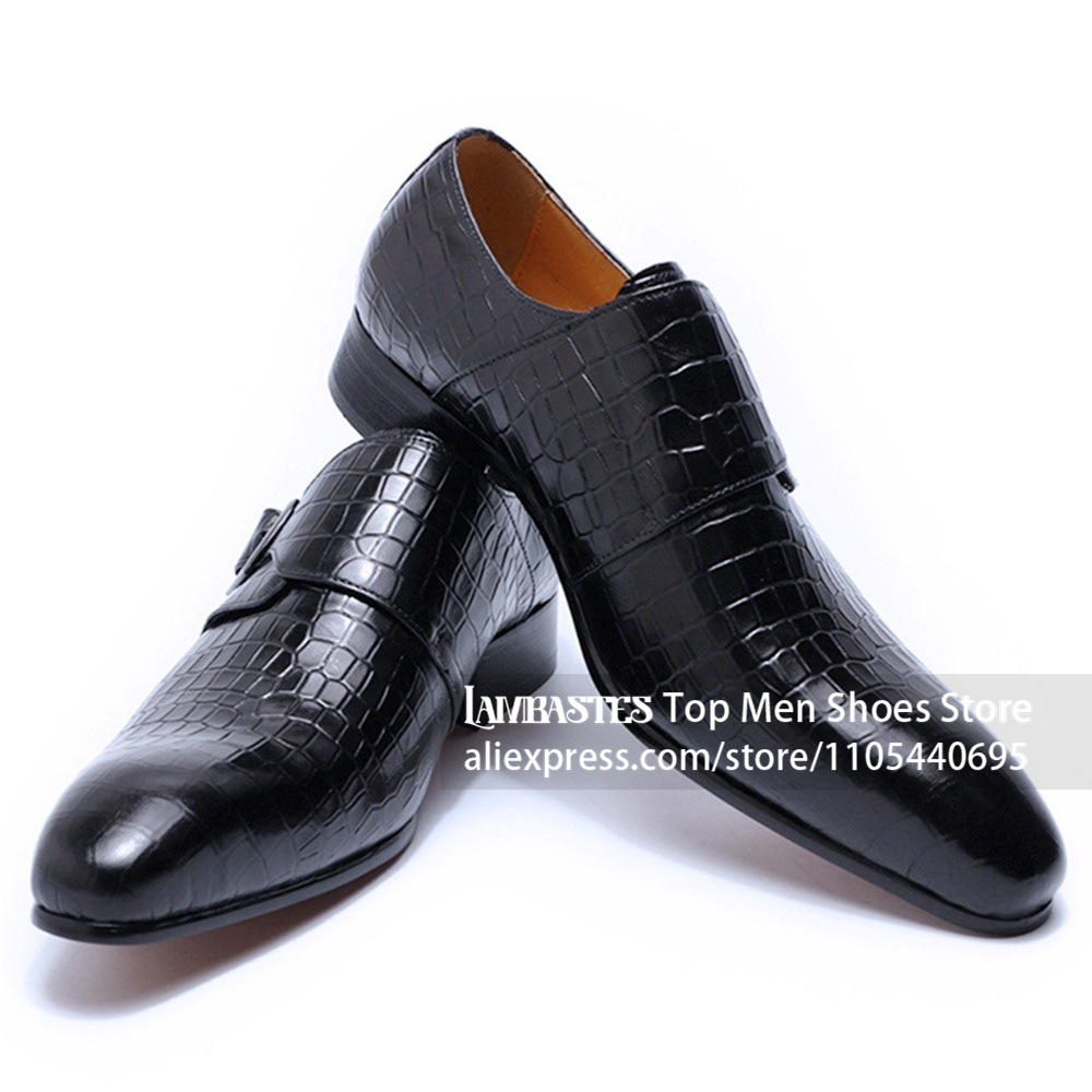 Krokodillen- en alligatorleer  - Men'S Shoes Navy Blue recensie en prijs