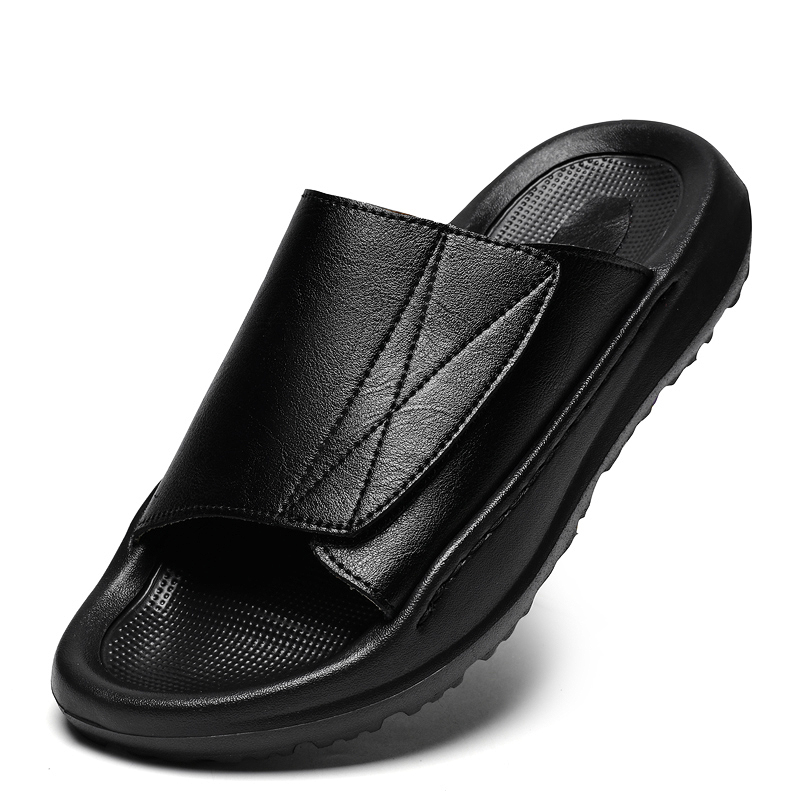Easy-top leren slippers voor h - Men Shoes Velcro recensie en prijs