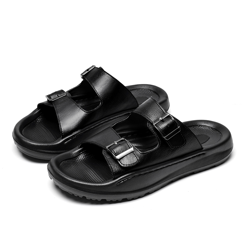 Heren instapsandalen Leren pan - Men Shoes Velcro recensie en prijs