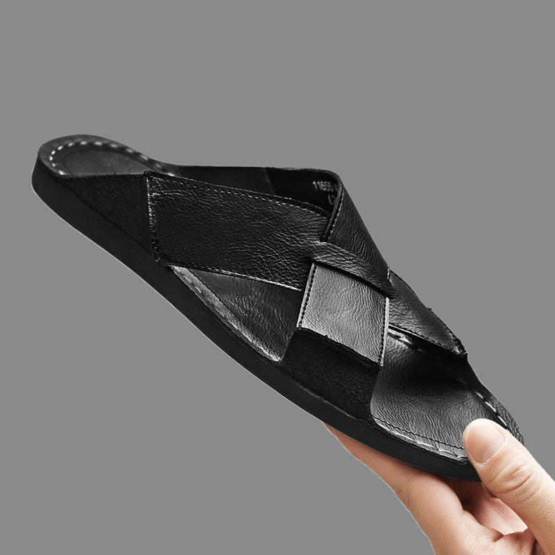 Mode Echt Leer Mannen Slippers - Men'S Shoes Hush Puppies recensie en prijs