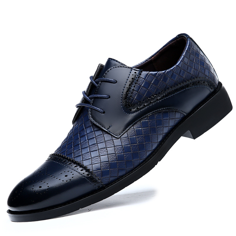 Heren marineblauwe geweven pat - Men'S Shoes Navy Blue recensie en prijs