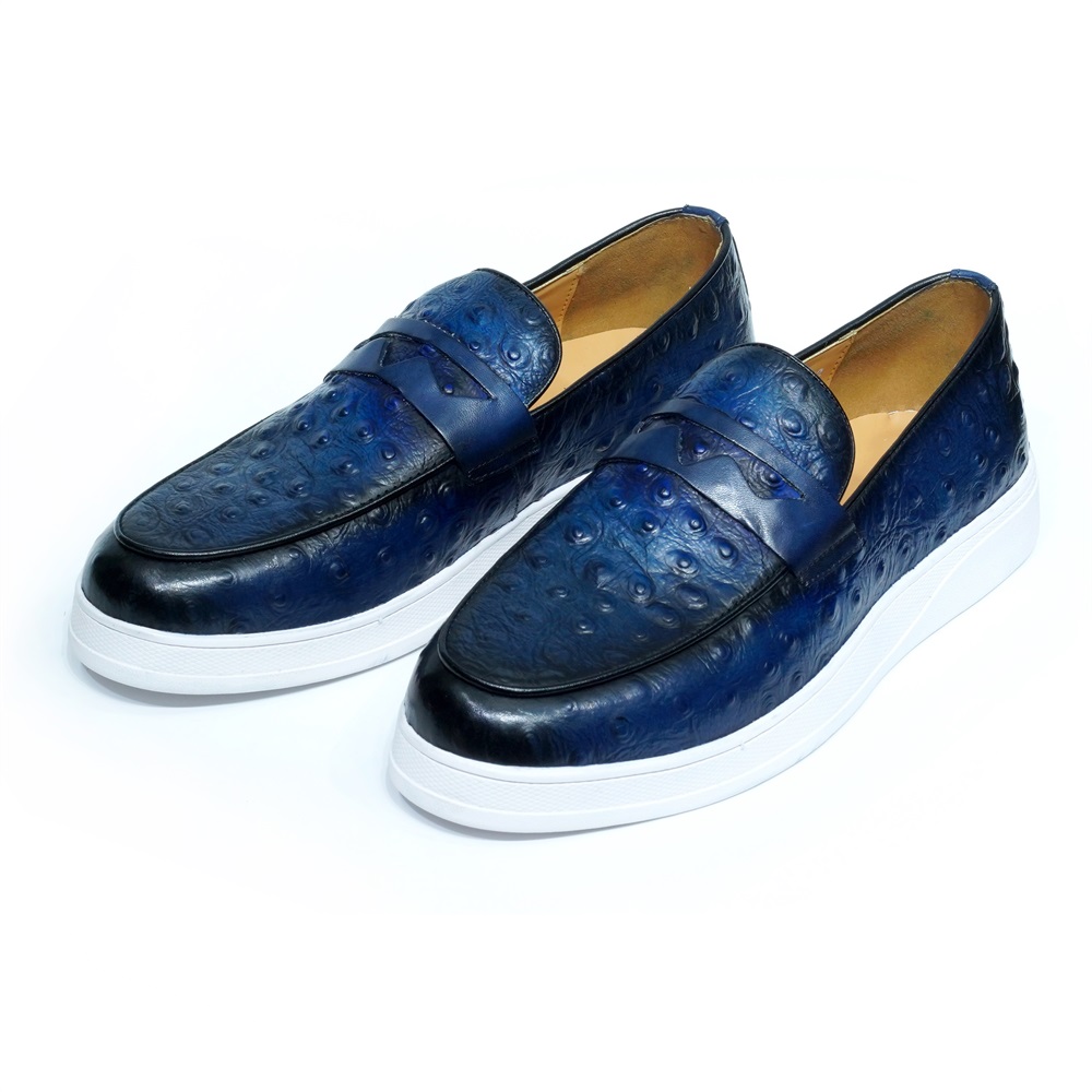 Mode Echt Leer Casual Schoenen - Men'S Shoes Navy Blue recensie en prijs