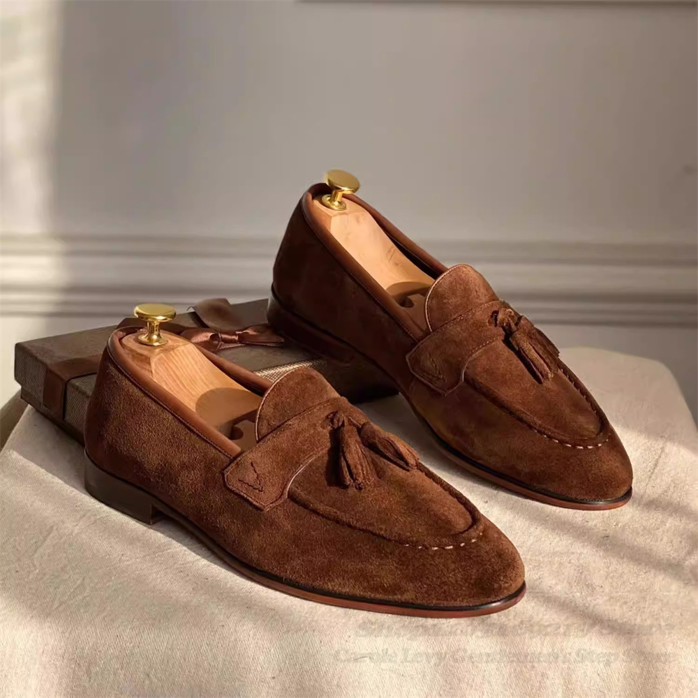 Bruine leren schoenen voor her - Men'S Shoes Hush Puppies recensie en prijs