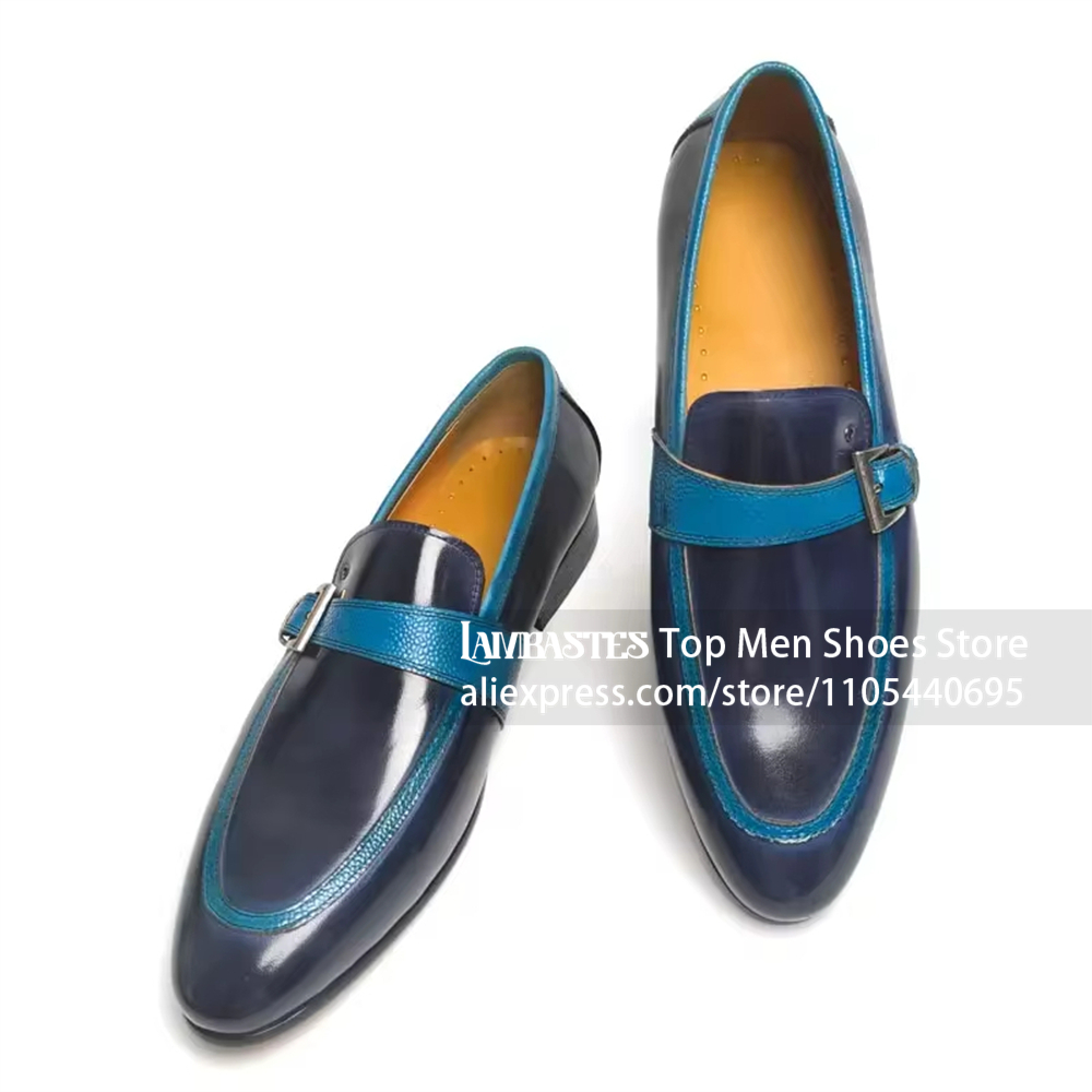 Marineblauwe contrastgesp penn - Men'S Shoes Navy Blue recensie en prijs