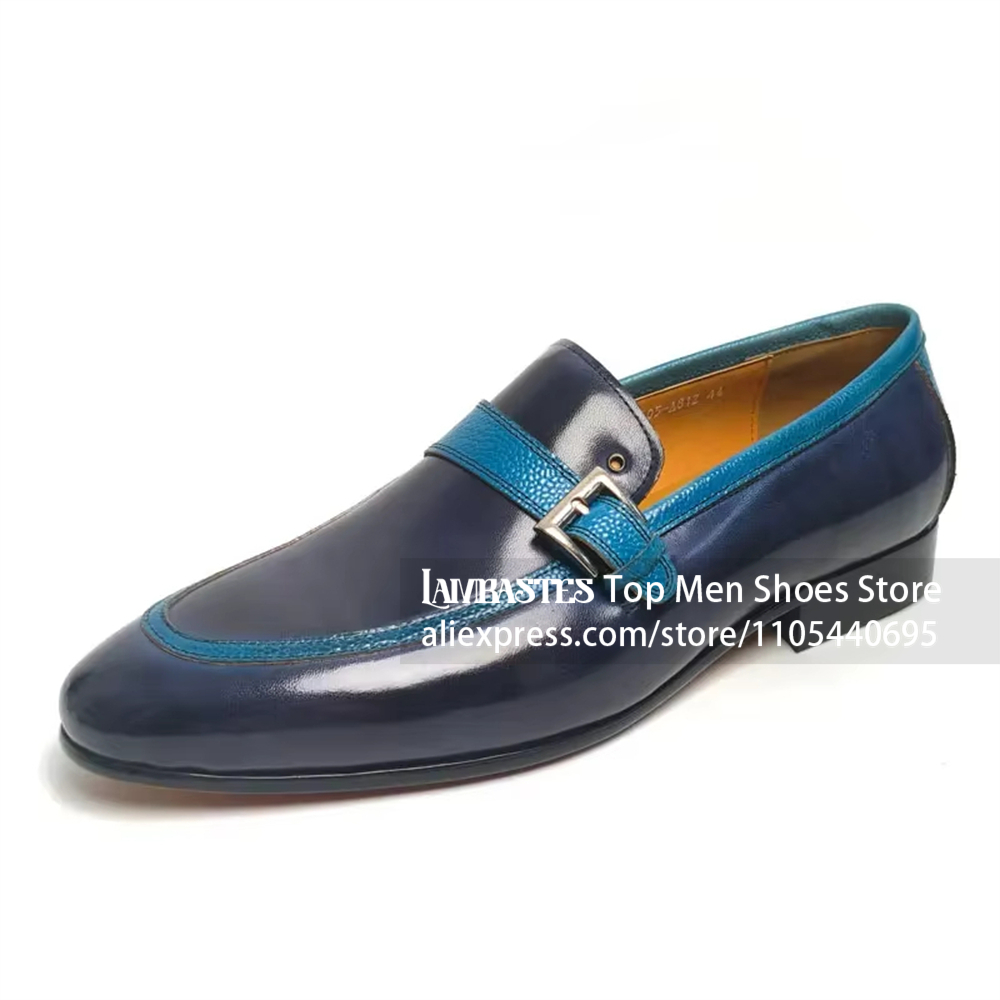 Marineblauwe contrastgesp penn - Men'S Shoes Navy Blue recensie en prijs