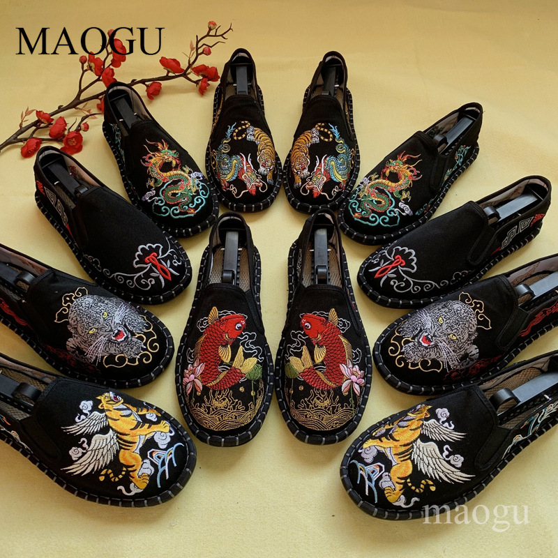 Unisex Chinese stijl borduurwe - Men Shoes Loafers recensie en prijs