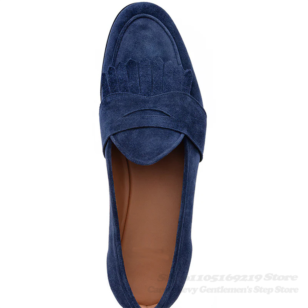 Marineblauwe Suede Loafers Man - Men'S Shoes Navy Blue recensie en prijs