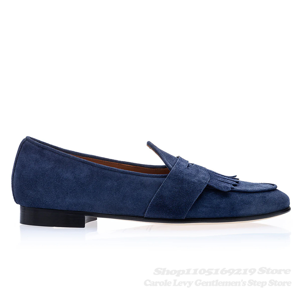 Marineblauwe Suede Loafers Man - Men'S Shoes Navy Blue recensie en prijs