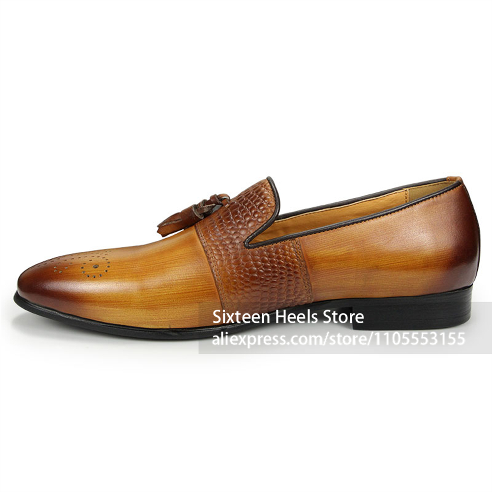 Gepolijste Tassel Brogue Loafe - Men'S Shoes Crocs recensie en prijs