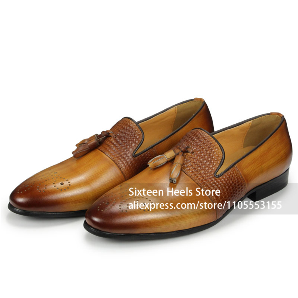 Gepolijste Tassel Brogue Loafe - Men'S Shoes Crocs recensie en prijs